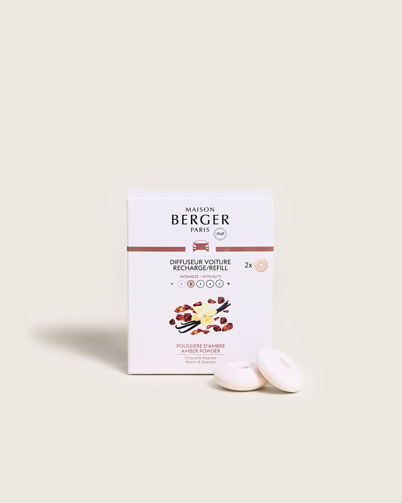 מילוי למפיץ ריח לרכב בניחוח אמבר וניל, (Amber Powder)
